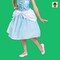 Kids Classic Disney Cinderella Princess Costume with Cameo and Peplum